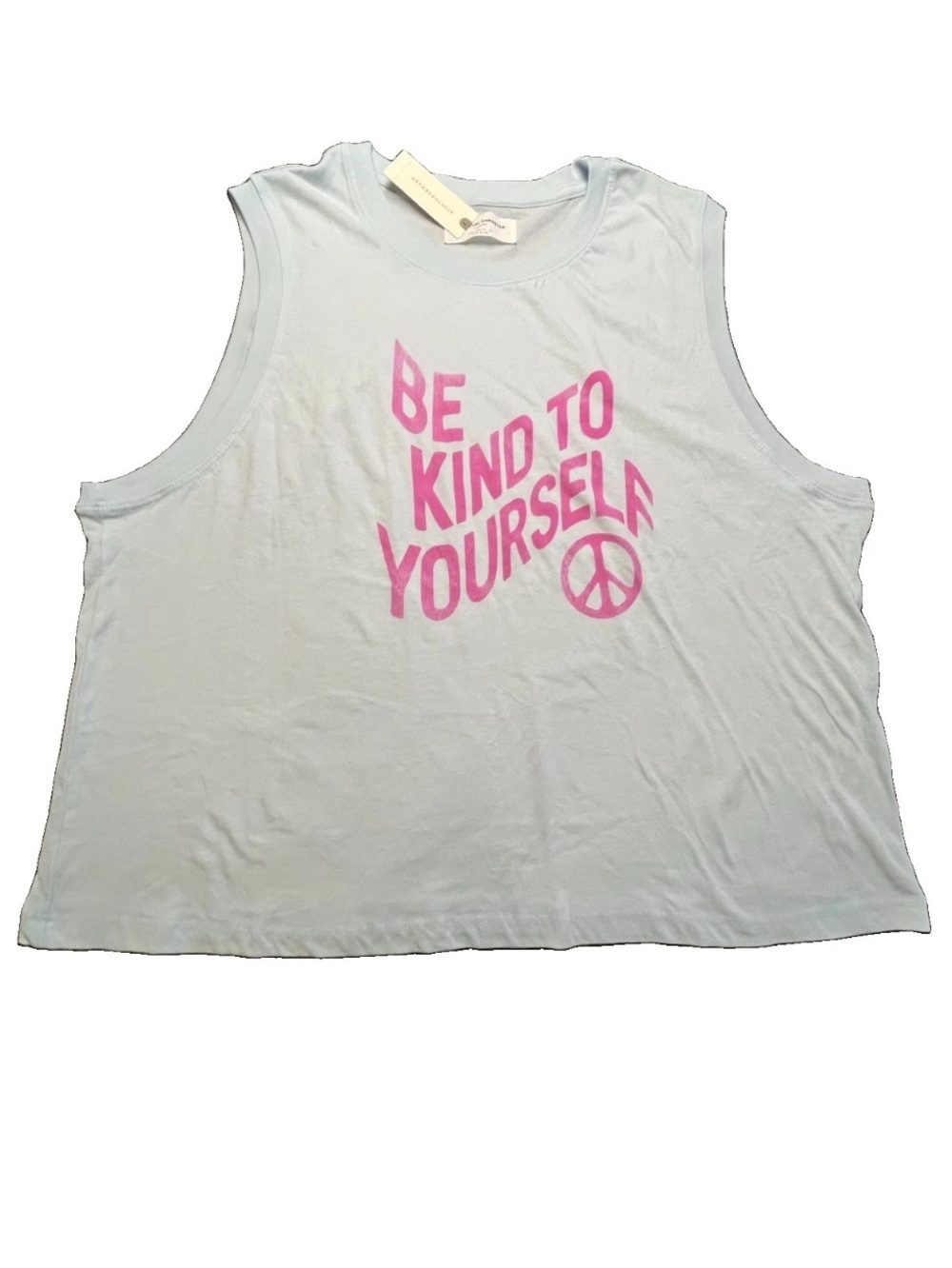 Anthropology Spiritual Gangster "Be Kind to Yourself Crop top, XL